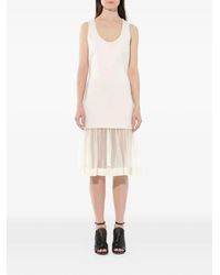 Givenchy - Sheer-Skirt Midi Dress - Lyst