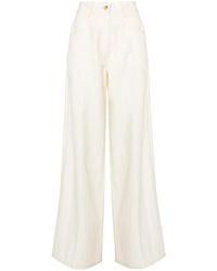 Forte Forte - Pantalones anchos con cierre de botón - Lyst