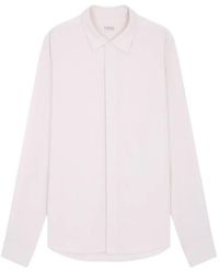 Fursac - Concealed-Front Classic-Collar Shirt - Lyst