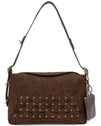 Desigual - Embossed Studded Satchel Bag - Lyst
