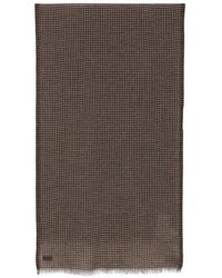 Canali - Schal Mit Logo-Patch - Lyst