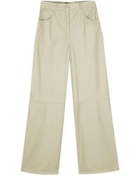 Arma - Catania Leather Wide-leg Trousers - Lyst
