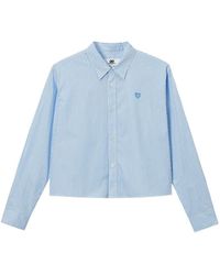 Chocoolate - Striped Heart-Patch Shirt - Lyst