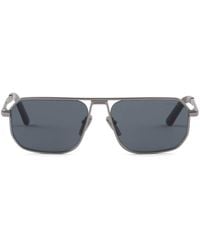 Prada - Logo-Engraved Geometric-Frame Sunglasses - Lyst