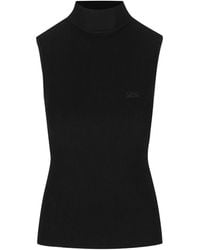 Loewe - Embroidered High-Neck Top - Lyst