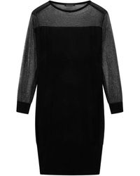 ARMANI EXCHANGE - Long-Sleeve Mini Dress - Lyst