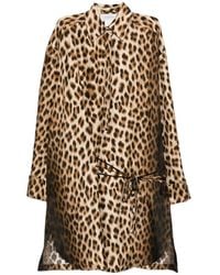 Sportmax - Leopard Midi Dress - Lyst
