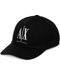 ARMANI EXCHANGE - Logo-Embroidered Baseball Cap - Lyst