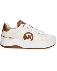 MICHAEL Michael Kors - Logo-Patch Platform Sneakers - Lyst