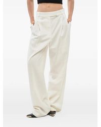 Rohe - Pleated Wool-Blend Trousers - Lyst