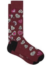 Paul Smith - Heart Moon-Print Socks - Lyst