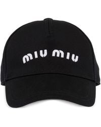 Miu Miu - Drill ロゴ キャップ - Lyst