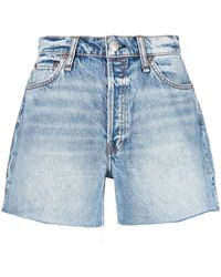 Rag & Bone - High-waisted Denim Shorts - Lyst