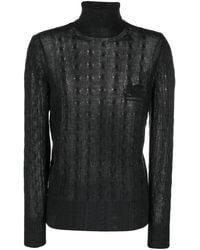Etro - Rollkragenpullover Mit Zopfmuster - Lyst