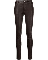Zadig & Voltaire - Phlame Skinny Leather Trousers - Lyst