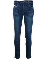 DIESEL - High Waist Slim Jeans - Lyst