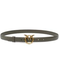 Pinko - Love Birds Thin Leather Belt - Lyst