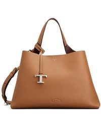 Tod's - Logo-Detail Shoulder Bag - Lyst