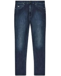Emporio Armani - Logo Five-Pocket Jeans - Lyst