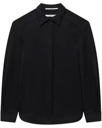 Another Tomorrow - Overhemd Met Gewelfde Afwerking - Lyst