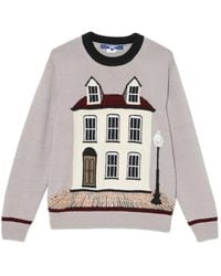 Junya Watanabe - House-Intarsia Sweater - Lyst