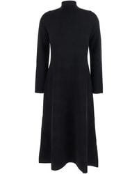 Antonelli - High-Neck Midi Dress - Lyst