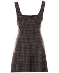 Aniye By - Check-Motif Sleeveless Mini Dress - Lyst