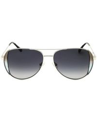 Kate Spade - Glitter-Detail Pilot-Frame Sunglasses - Lyst