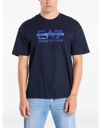 EA7 - Logo-Print T-Shirt - Lyst
