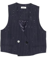Sandro - Chaleco Con Lentejuelas - Lyst