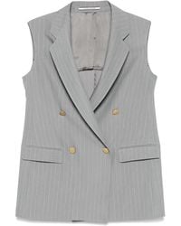 Tagliatore - Tailored Sleeveless Blazer With-Tone Buttons - Lyst