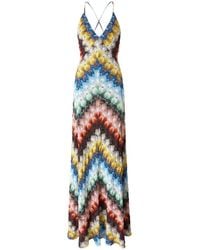 Missoni - V-Neck Maxi Dress - Lyst