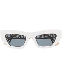 Versace - Logo Cut-out Cat Eye Sunglasses - Lyst