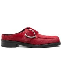 Martine Rose - Square-Toe Buckle Loafers - Lyst