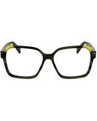 Longchamp - Striped-Pattern Square-Frame Glasses - Lyst