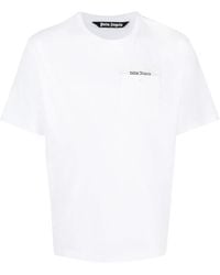 Palm Angels - T-Shirt With Embroidery - Lyst