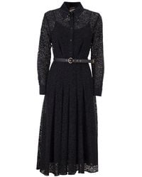 Max Mara - Mstricordo Lace Pleated Shirt Midi Dress - Lyst
