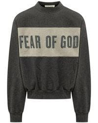 Fear Of God - Cropped Relaxed Panelled Sweatshirt - Lyst