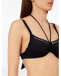 Liu Jo - Crystal-Embellished Ruched Bikini - Lyst