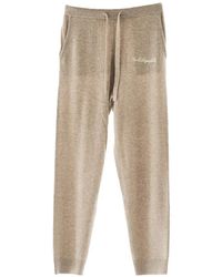 KARL LAGERFELD - Logo-Embroidered Cashmere Track Pants - Lyst