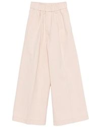 forte_forte - Elastic-Waist Palazzo Pants - Lyst