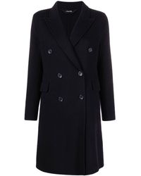 Paltò - Double-breasted Button-front Coat - Lyst