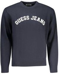Guess - Pull En Coton À Logo Imprimé - Lyst