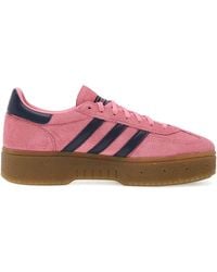 adidas - Handball Spezial Bold Three-Stripes Platform Sneakers - Lyst