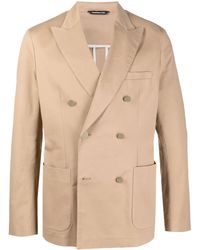 Tonello - Double-Breasted Fitted Blazer - Lyst
