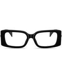 Versace - Medusa-Plaque Rectangle-Frame Glasses - Lyst