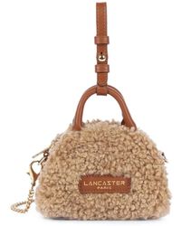 Lancaster - Nano Shearling-Effect Leather Clutch Bag - Lyst