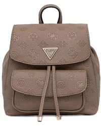 Guess - Embossed Triangle Backpack - Lyst