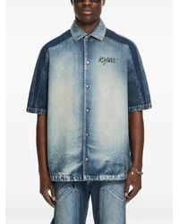 Off-White c/o Virgil Abloh - Cherry Short-Sleeve Denim Shirt - Lyst