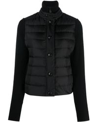Moncler - Logo-patch Padded-panel Jacket - Lyst